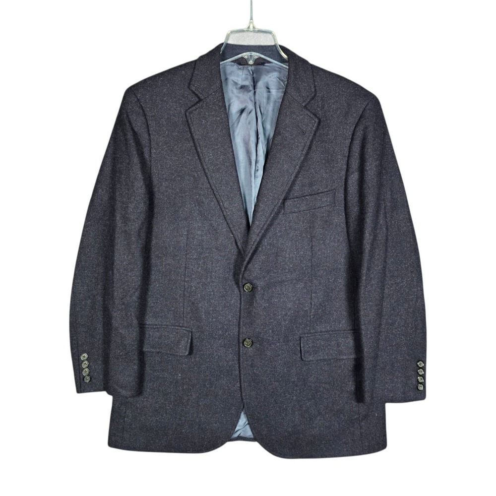 Brooks Brothers Blazer 41R Blue 1818 Madison Wool Moon Tweed Jacket Sport Coat